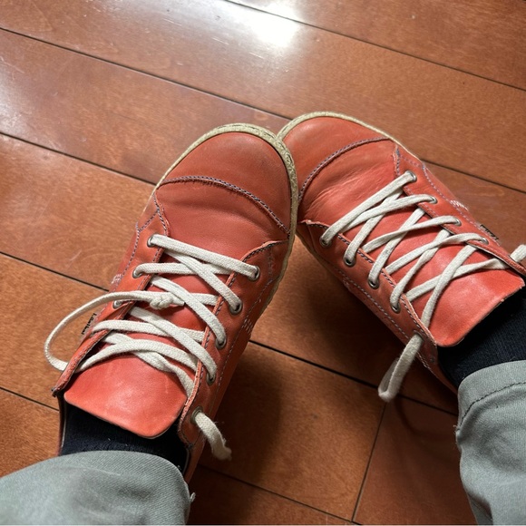 Josef Seibel orange leather sneakers - Picture 2 of 4